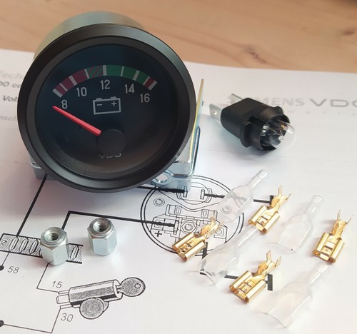 Vdo voltmeter 12v - vdo, instrument